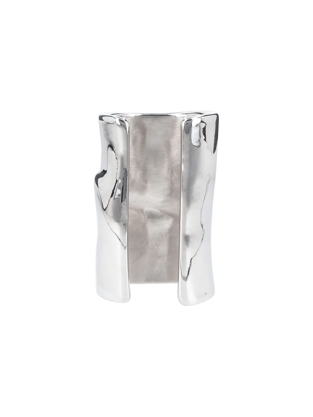 Melting-Effect Wide-Band Cuff Bracelet