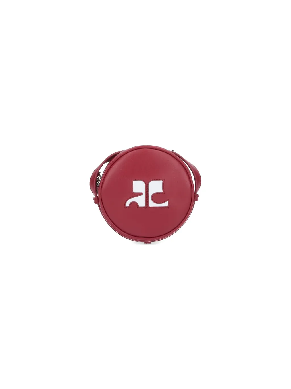 CourrÈGes Reedition Circle Logo Detailed Crossbody Bag