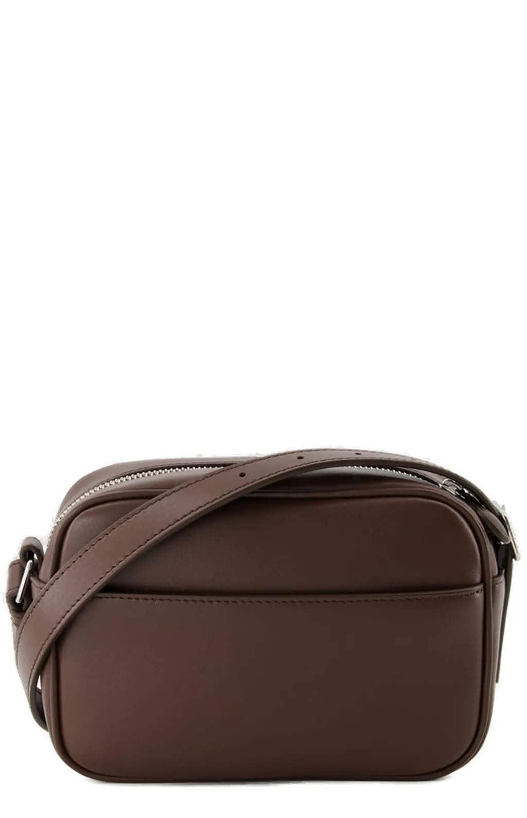 CourrÈGes Reedition Logo Patch Zip-Up Shoulder Bag