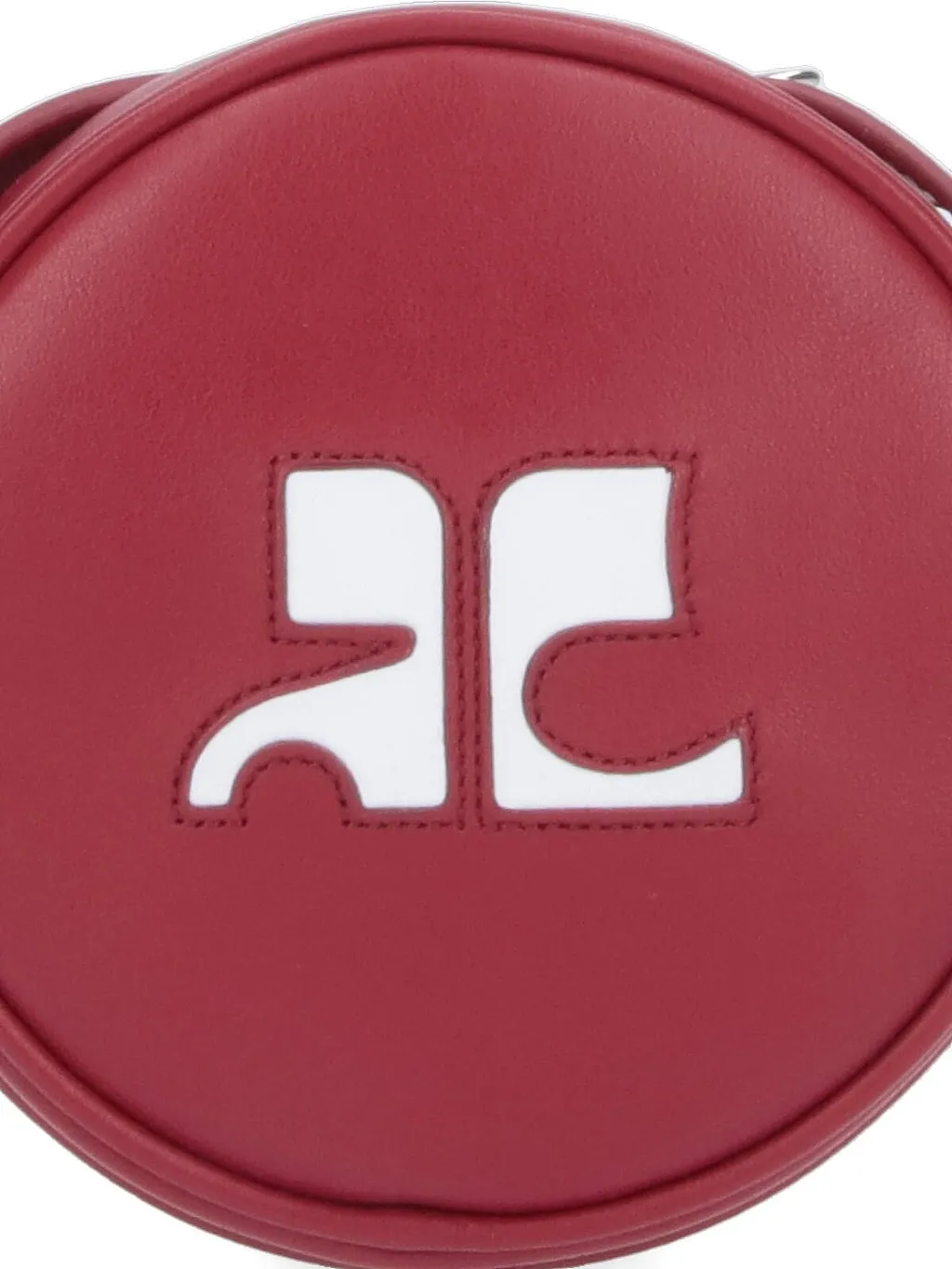 CourrÈGes Reedition Circle Logo Detailed Crossbody Bag