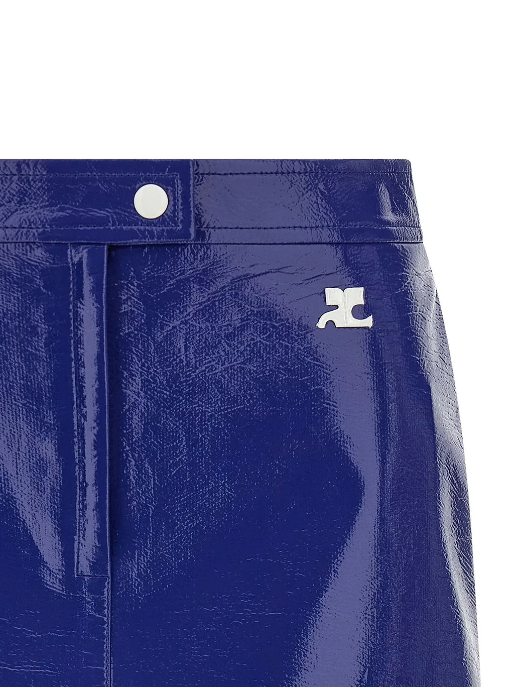 CourrÈGes Reedition Vinyl Mini Skirt