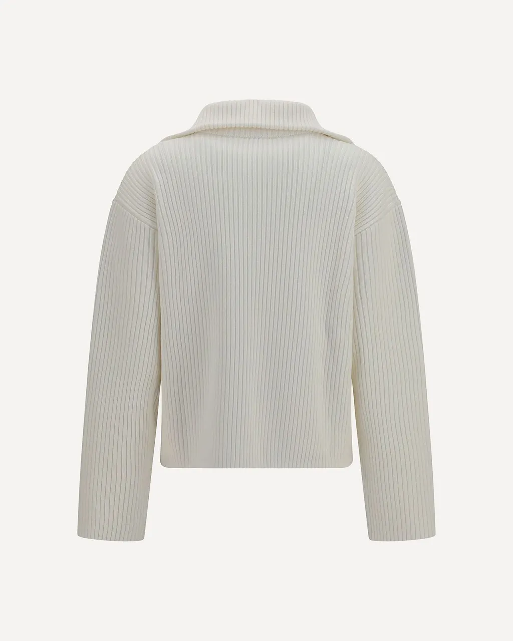 CourrÈGes Ribbed Zip Knitted Sweater
