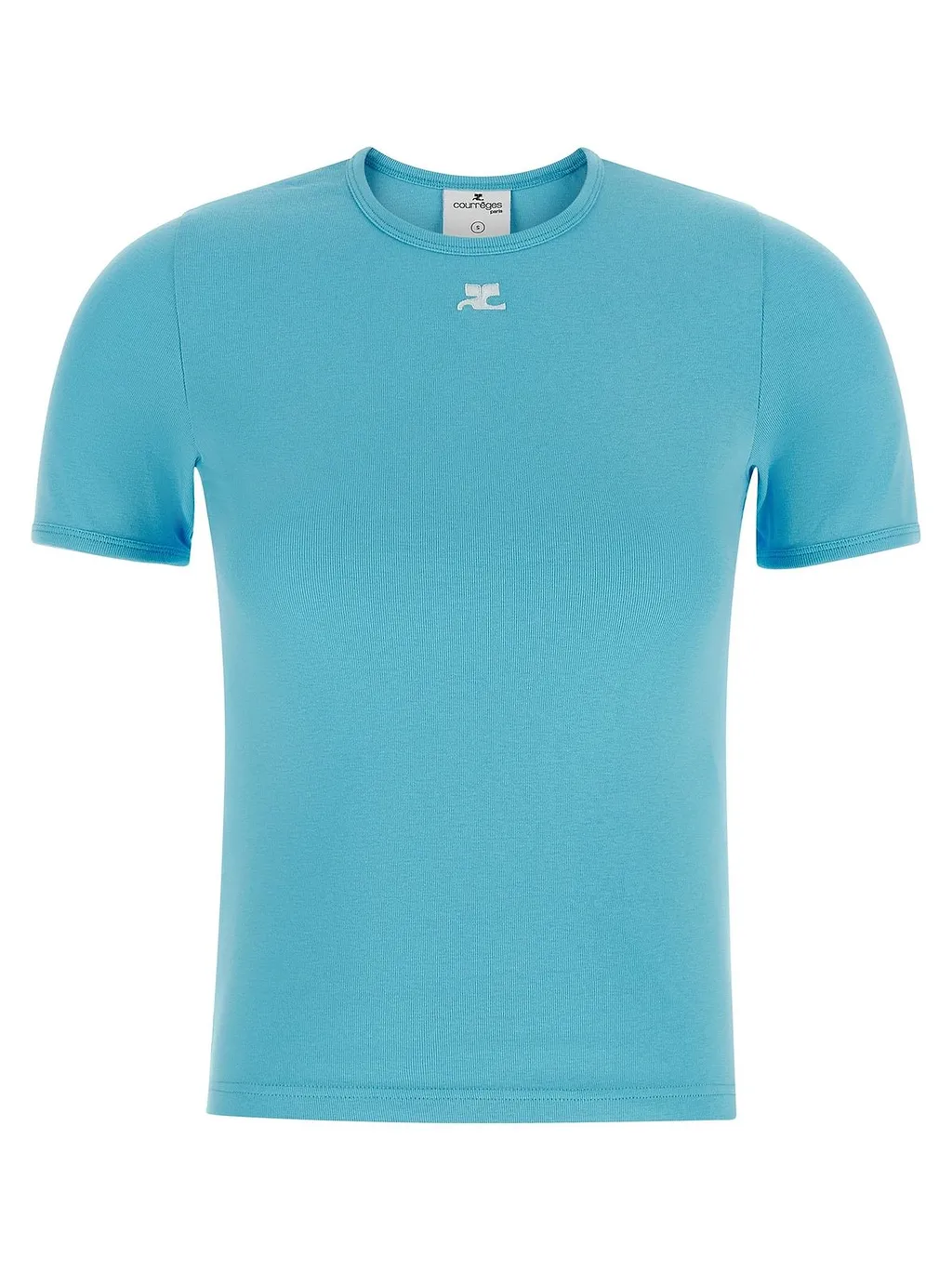 CourrÈGes Signature Logo Crewneck T-Shirt