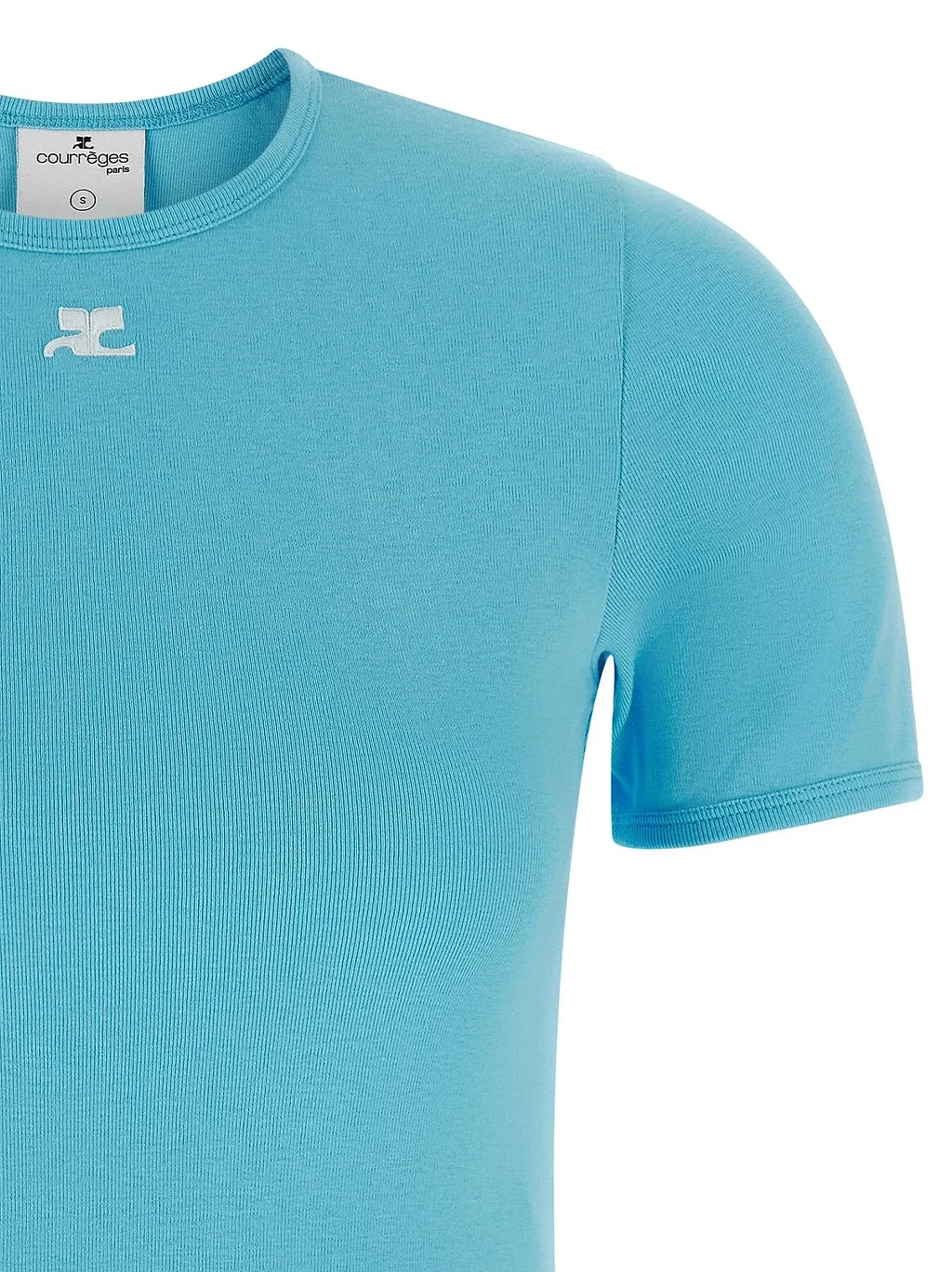 CourrÈGes Signature Logo Crewneck T-Shirt