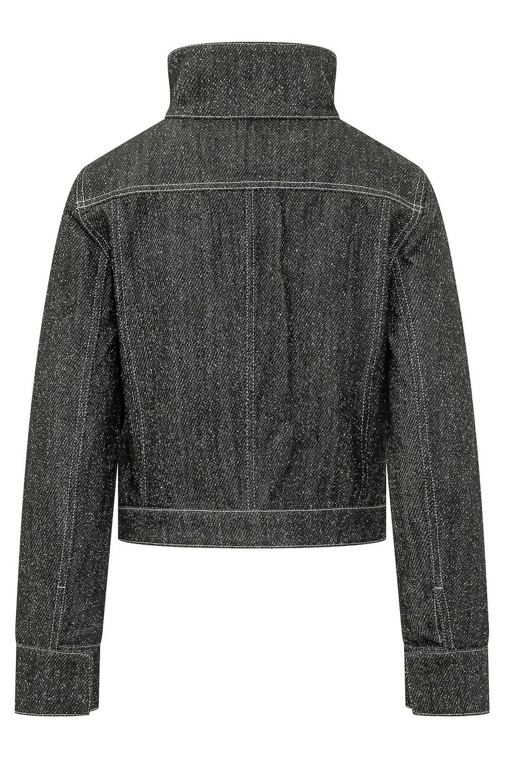 CourrÈGes Stand-Collar Denim Jacket