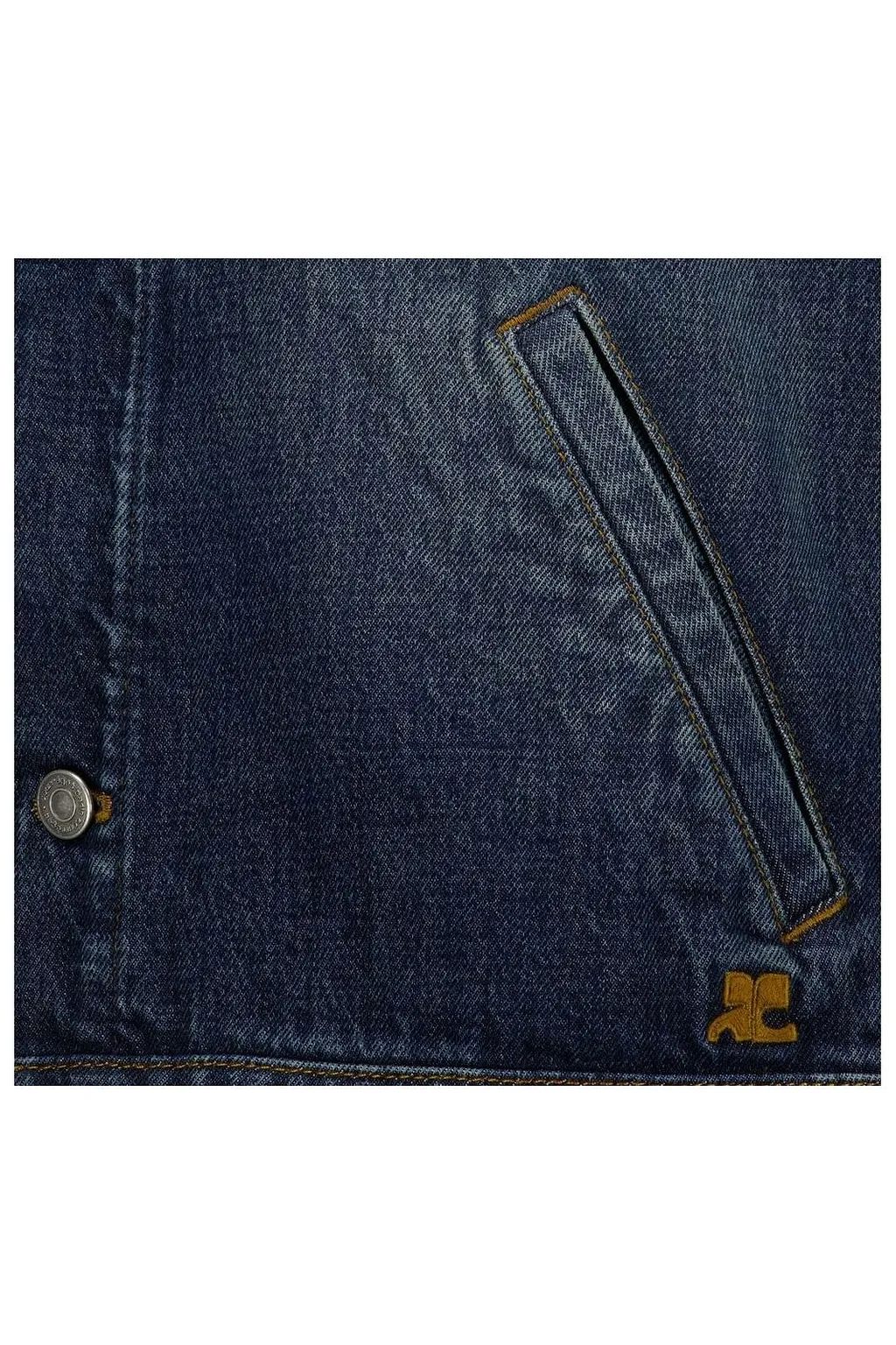 CourrÈGes Vintage Trucker Denim Jacket