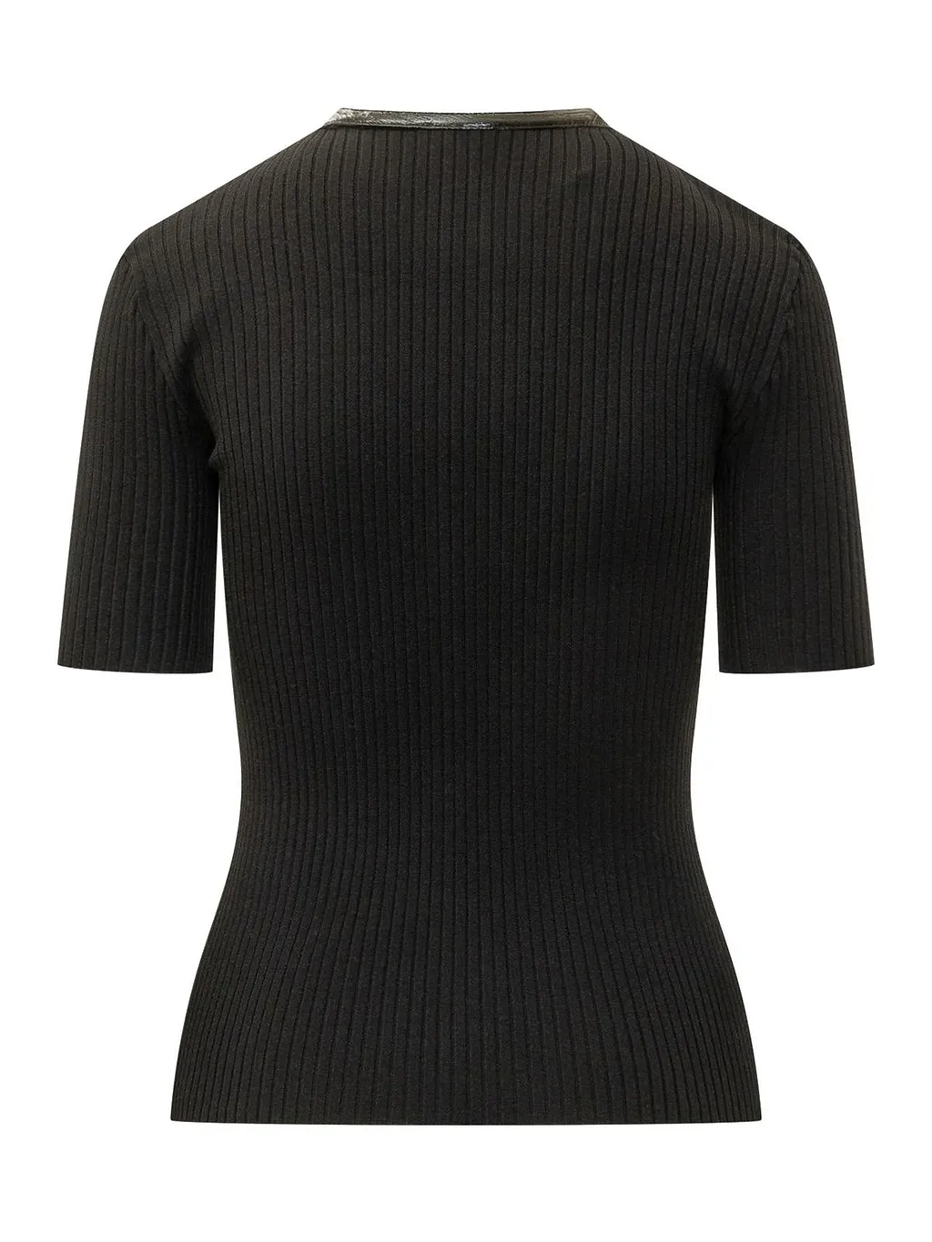 CourrÈGes Vinyl And Knit Polo Shirt