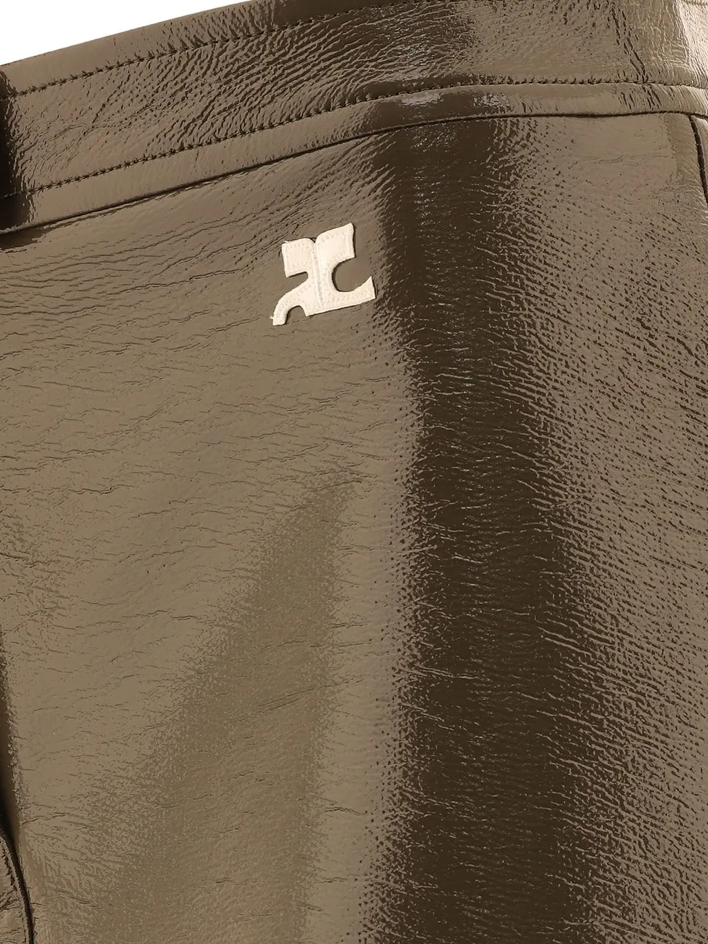 CourrÈGes Vinyl Mini Skirt