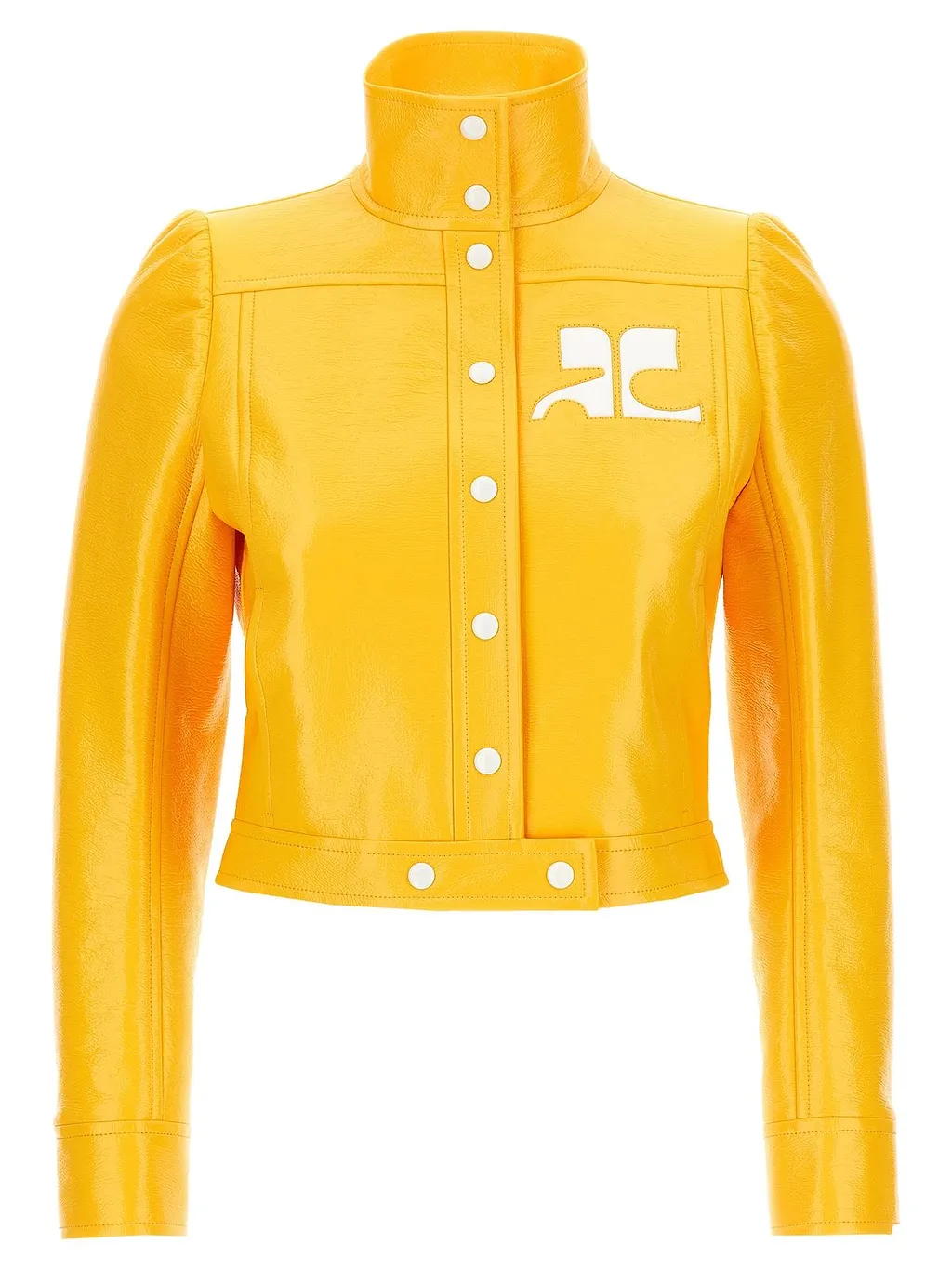 CourrÈGes Vinyl Cropped Jacket