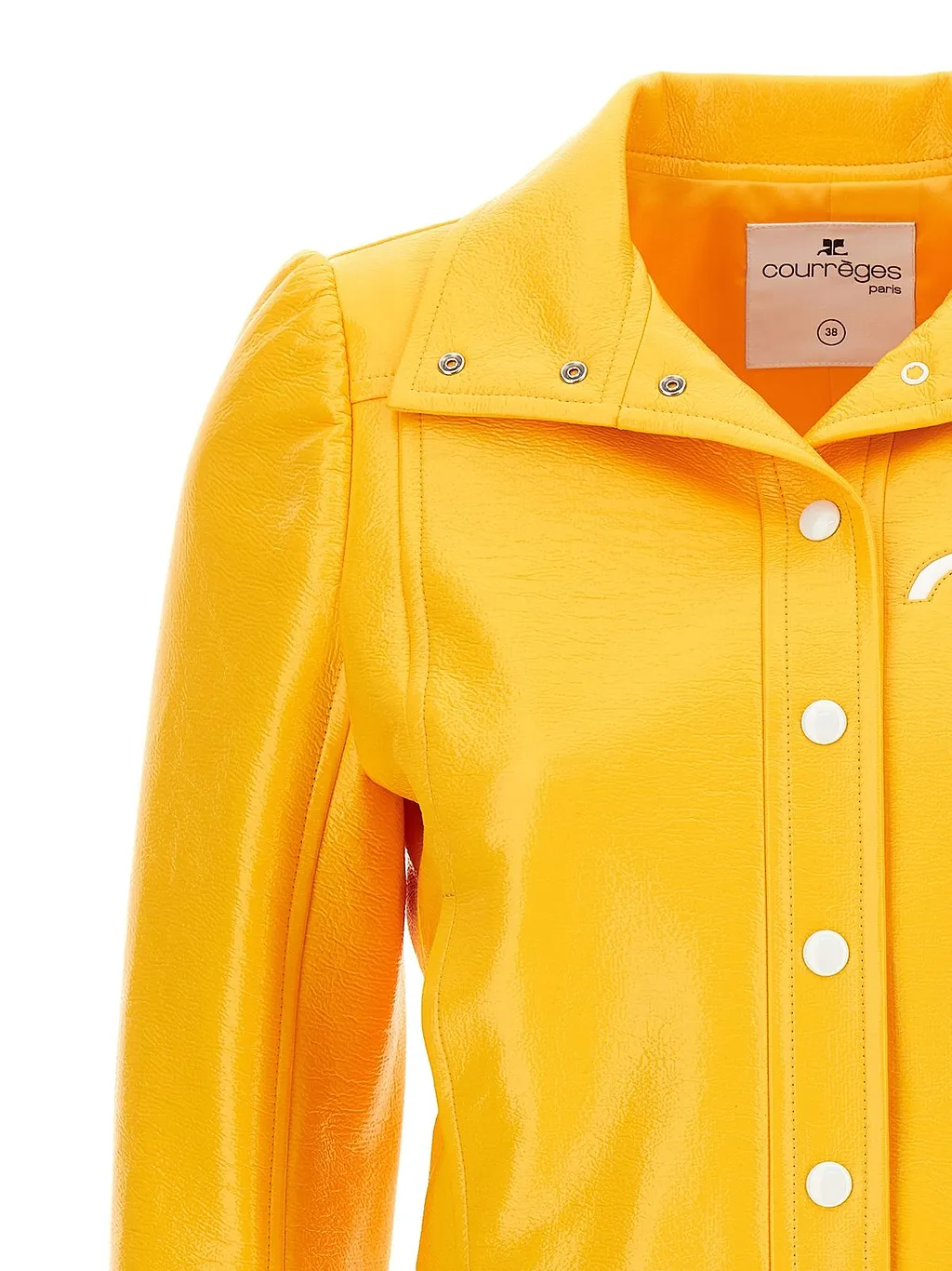 CourrÈGes Vinyl Cropped Jacket