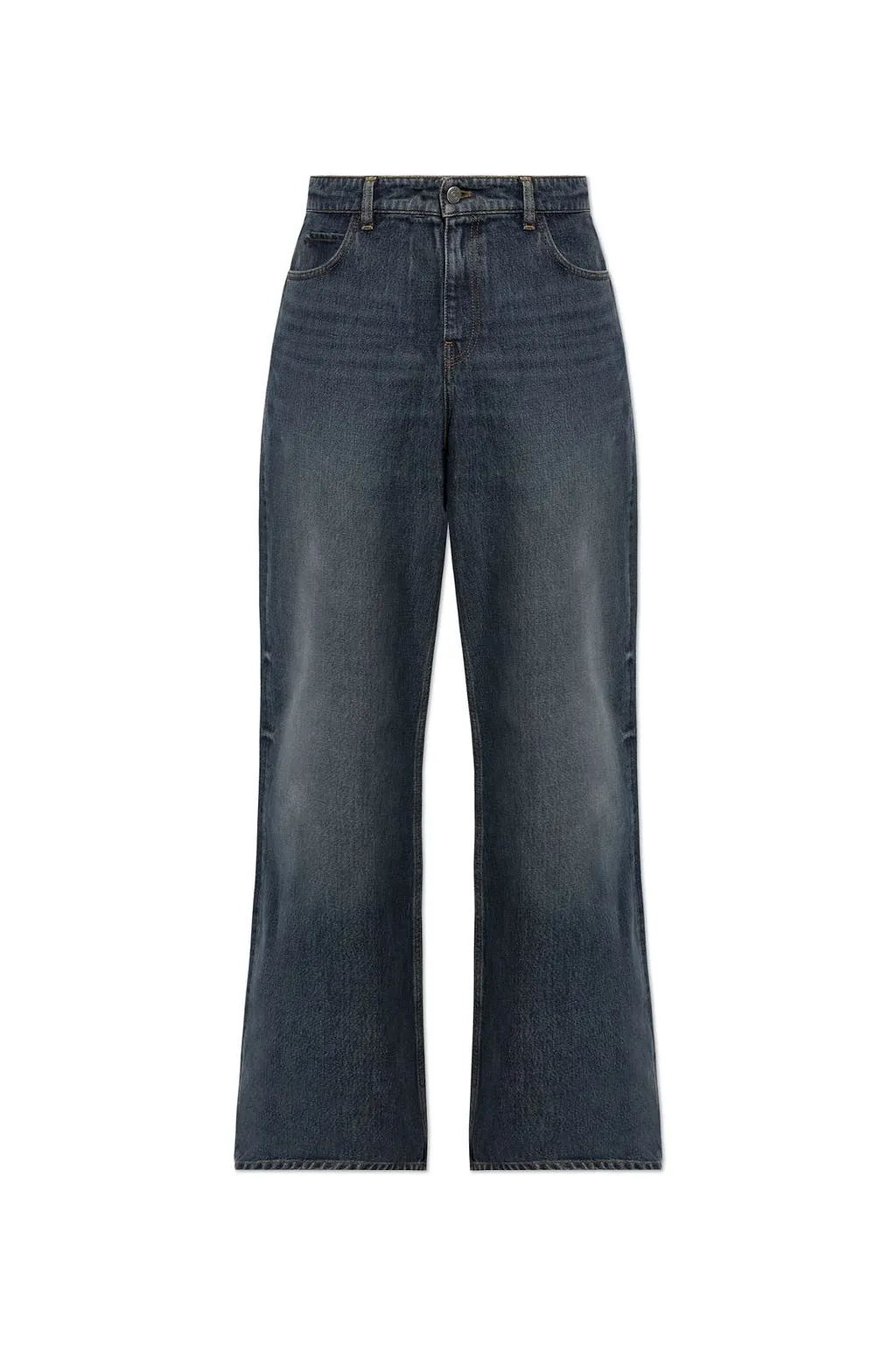 CourrÈGes Wide-Leg Mid-Rise Jeans