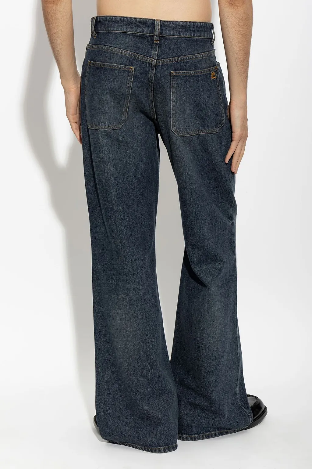 CourrÈGes Wide-Leg Mid-Rise Jeans