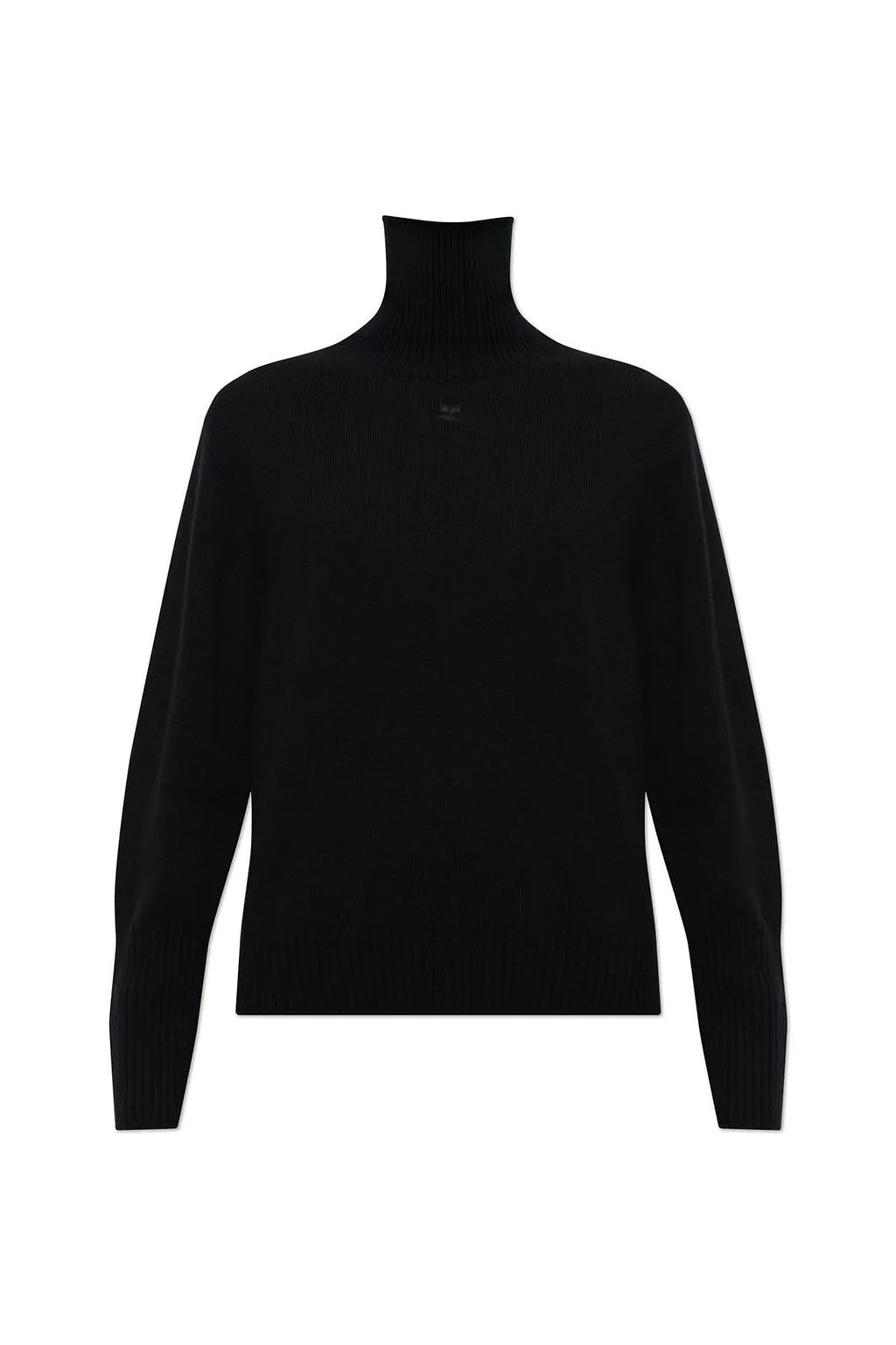 CourrÈGes Zipped Collar Sweater