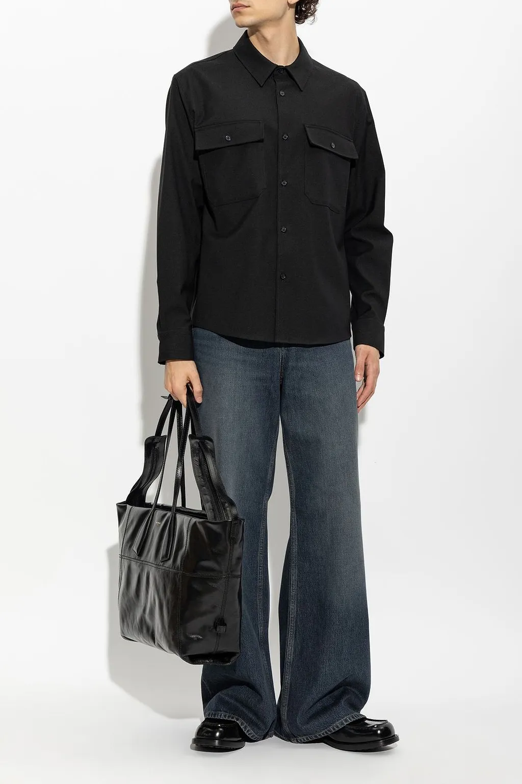CourrÈGes Wide-Leg Mid-Rise Jeans