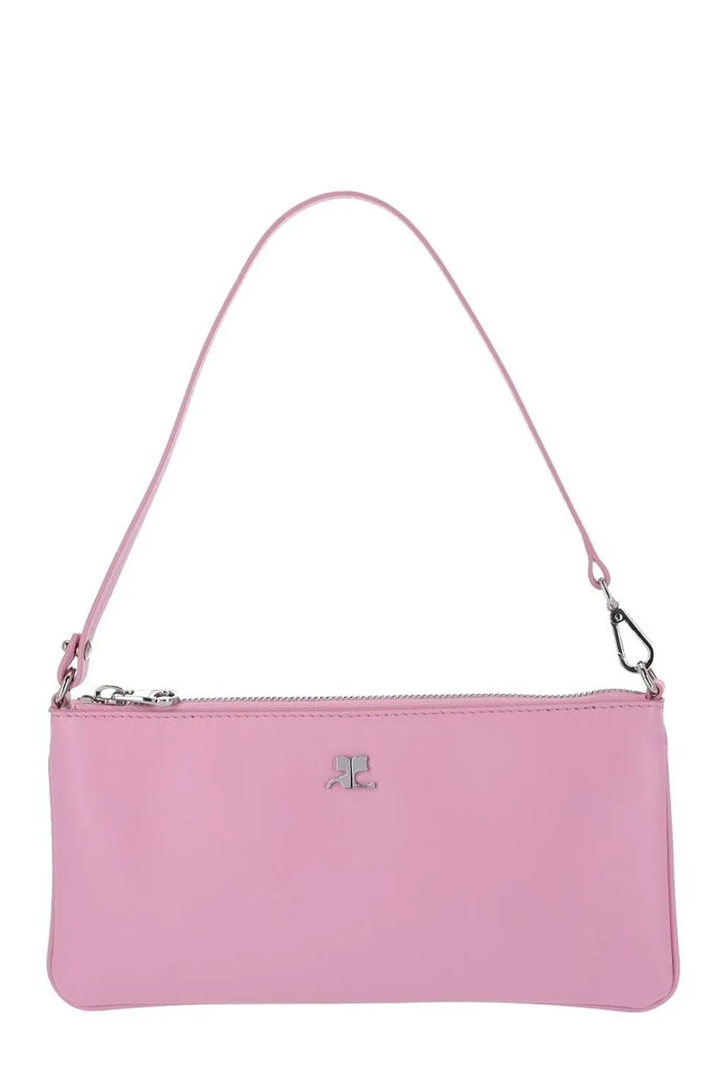 CourrÈGes Zipped Leather Pouch Bag