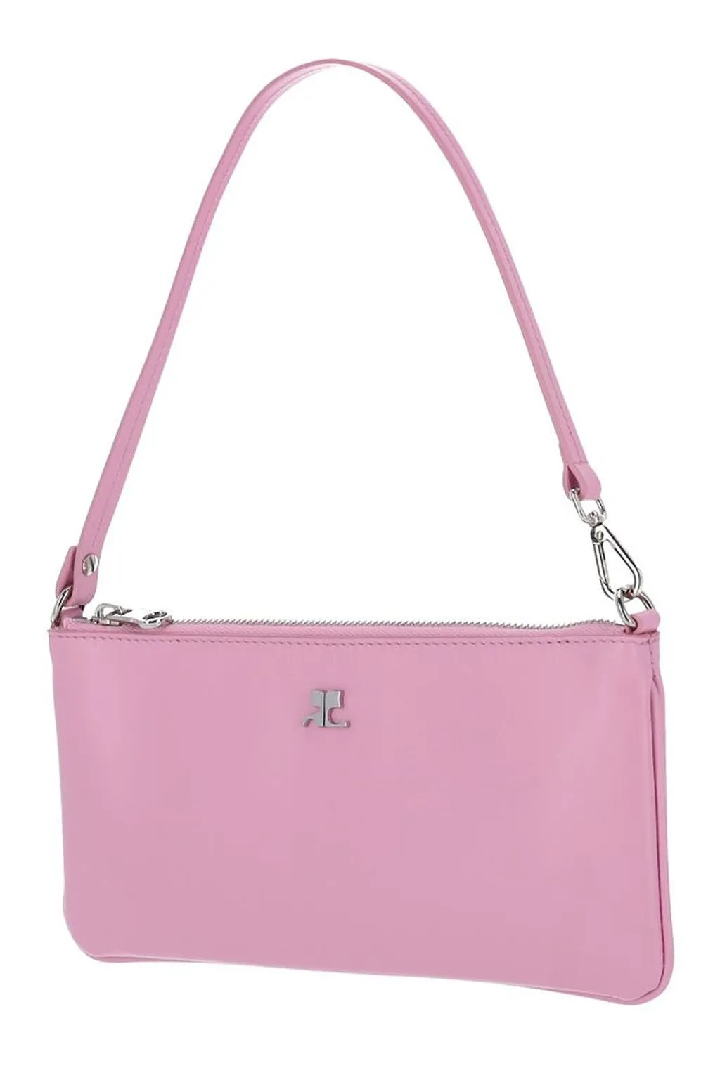 CourrÈGes Zipped Leather Pouch Bag