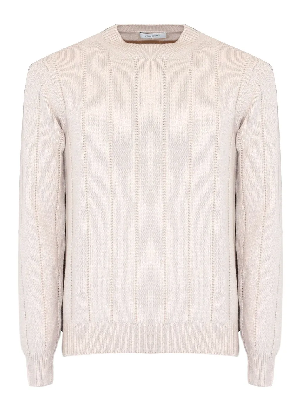 Cruciani Ribbed Crew Neck Knitted Sweater