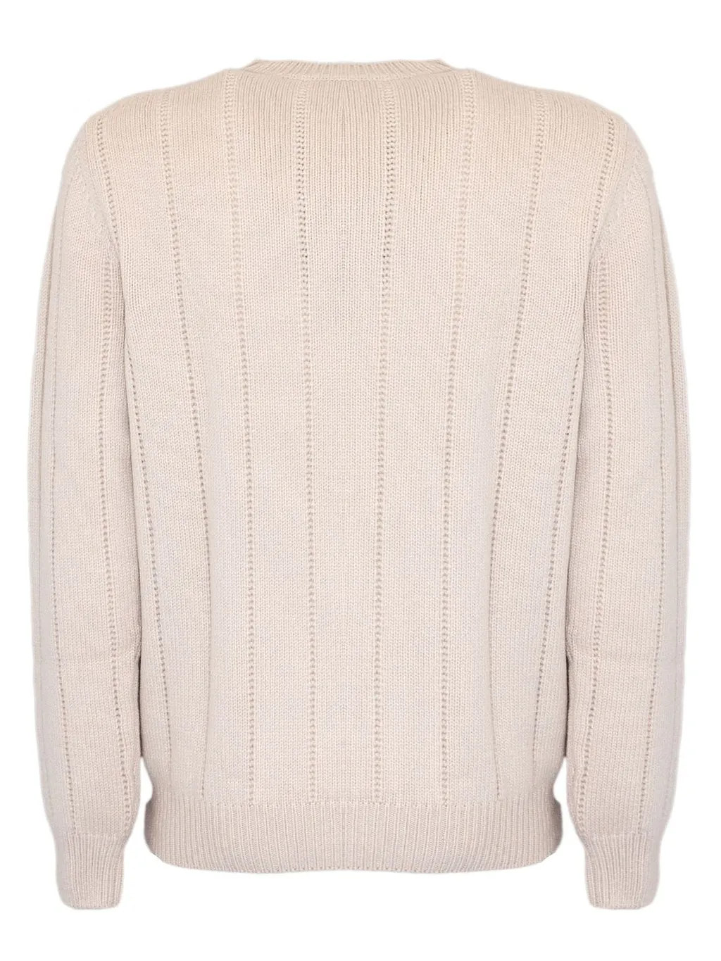 Cruciani Ribbed Crew Neck Knitted Sweater