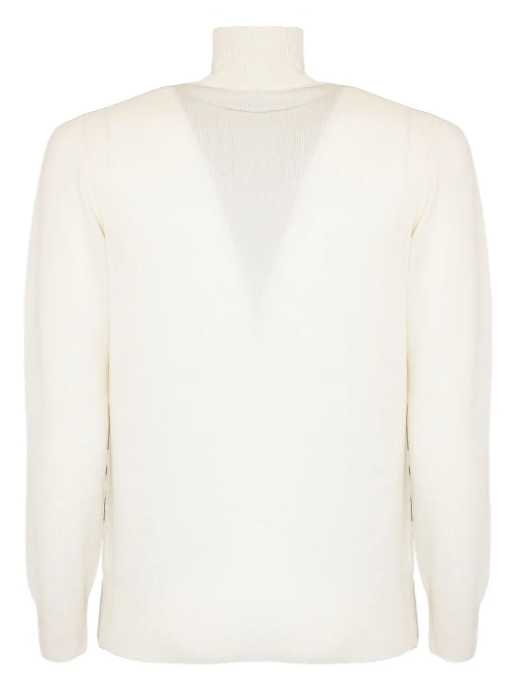 Cruciani Sheer Panel Turtleneck Knitted Sweater
