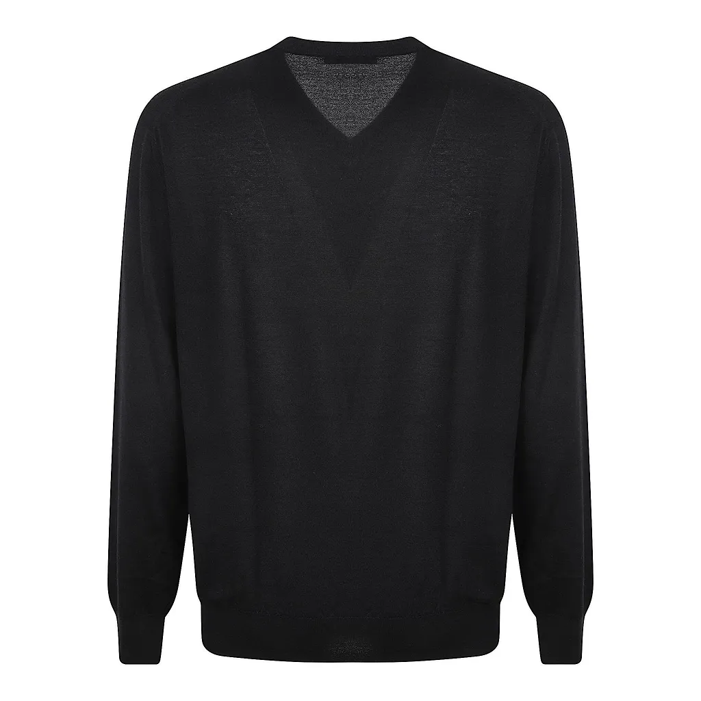 Cruciani V-Neck Knitted Sweater