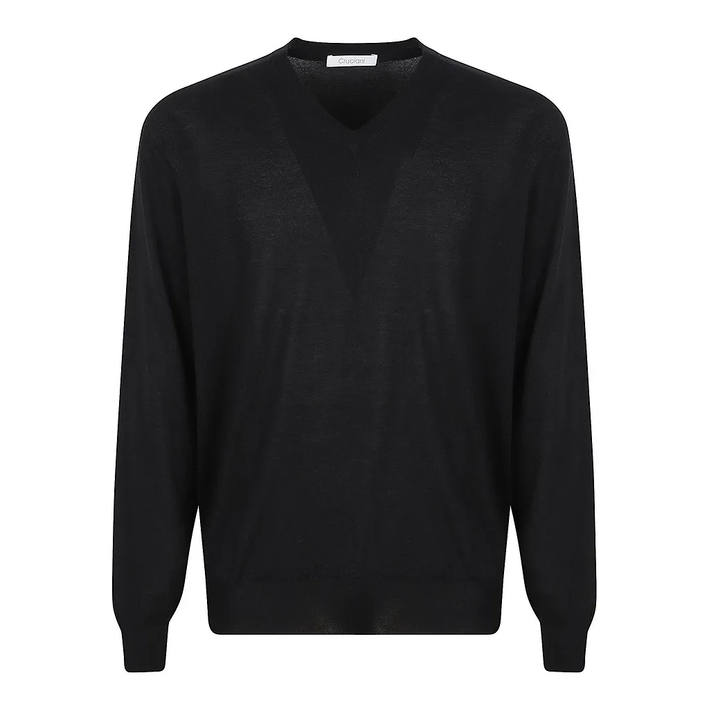 Cruciani V-Neck Knitted Sweater