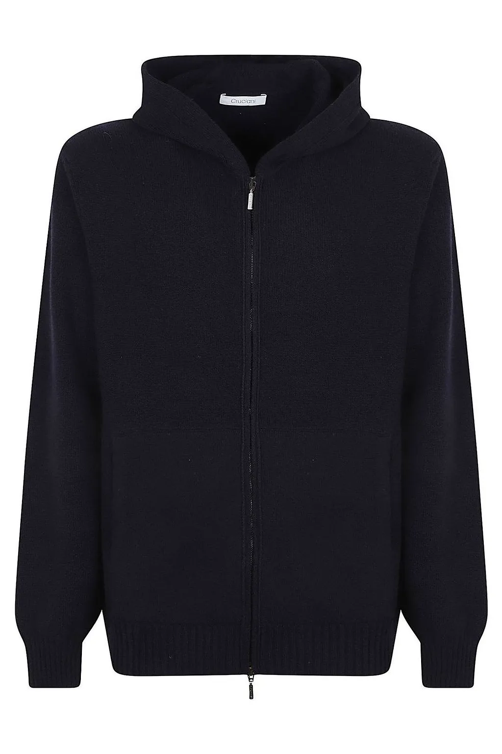 Cruciani Zip-Up Hooded Knitted Jacket