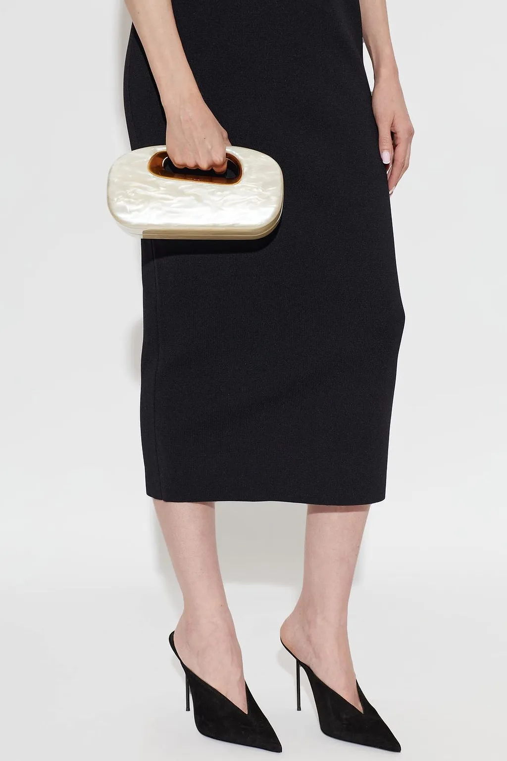 Cult Gaia Amara Sculpted Clutch Bag