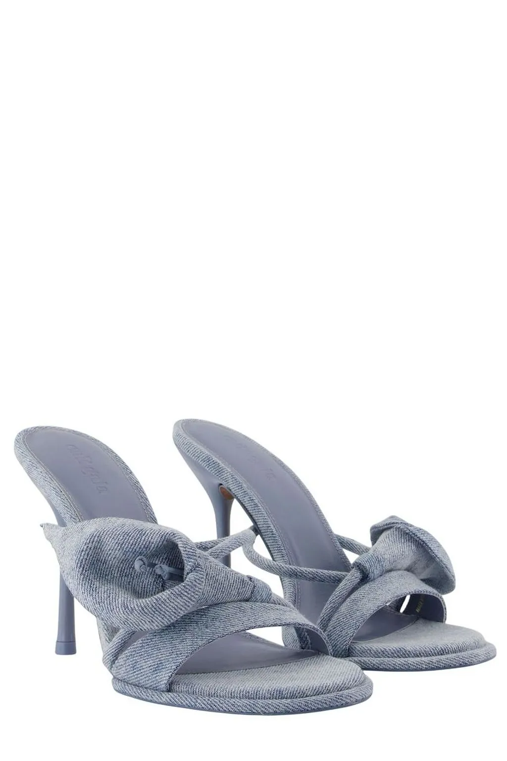 Cult Gaia Knotted Heeled Open-Toe Sandals