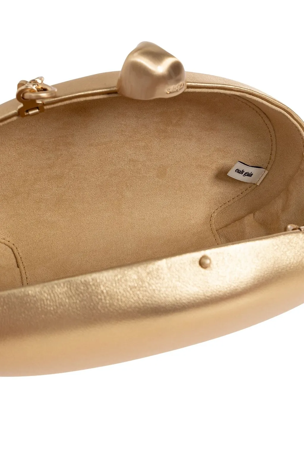 Cult Gaia Eviana Metallic Clutch Bag