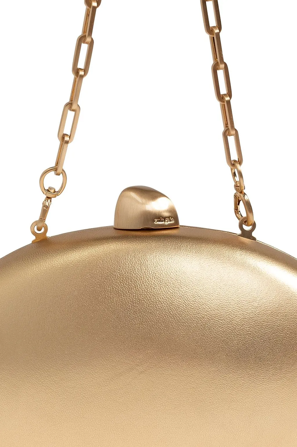 Cult Gaia Eviana Metallic Clutch Bag