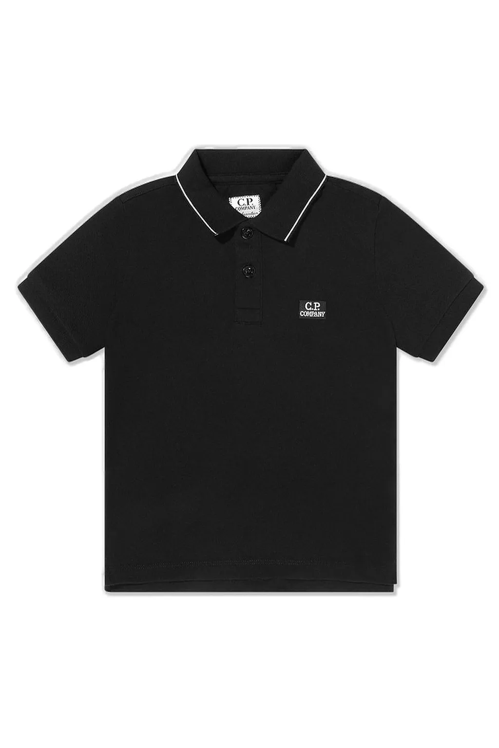 C.P. Company Kids Logo Embroidered Short-Sleeved Polo Shirt