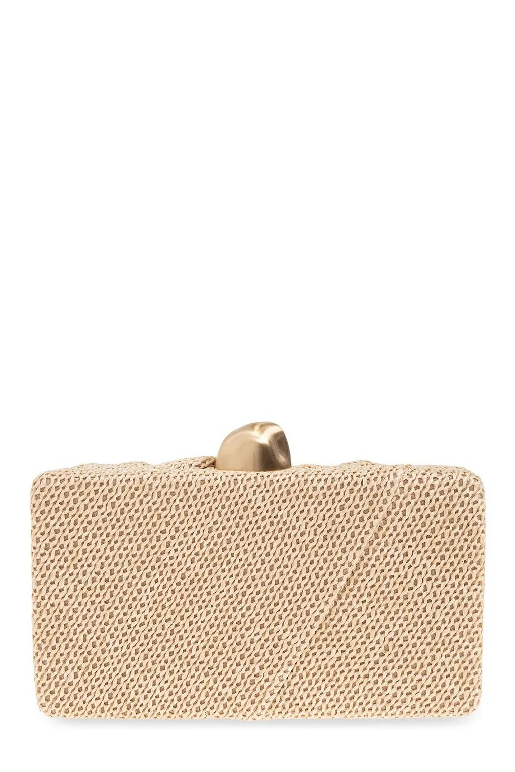 Cult Gaia Lisse Gathered Knitted Clutch Bag
