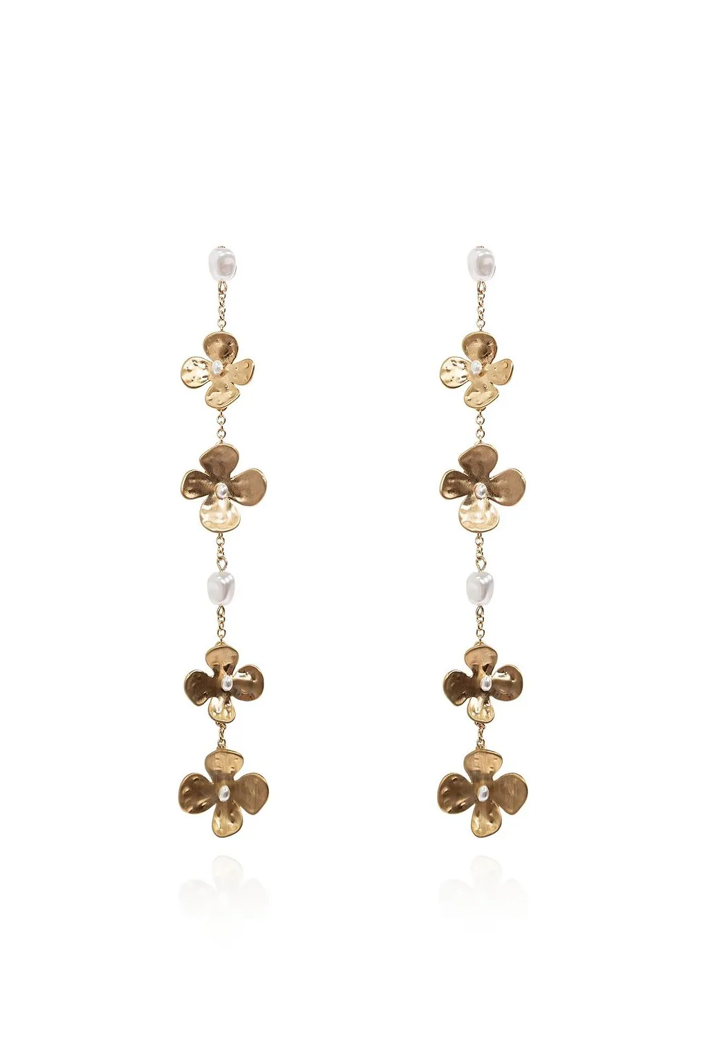Cult Gaia Lucky Floral Drop Earrings