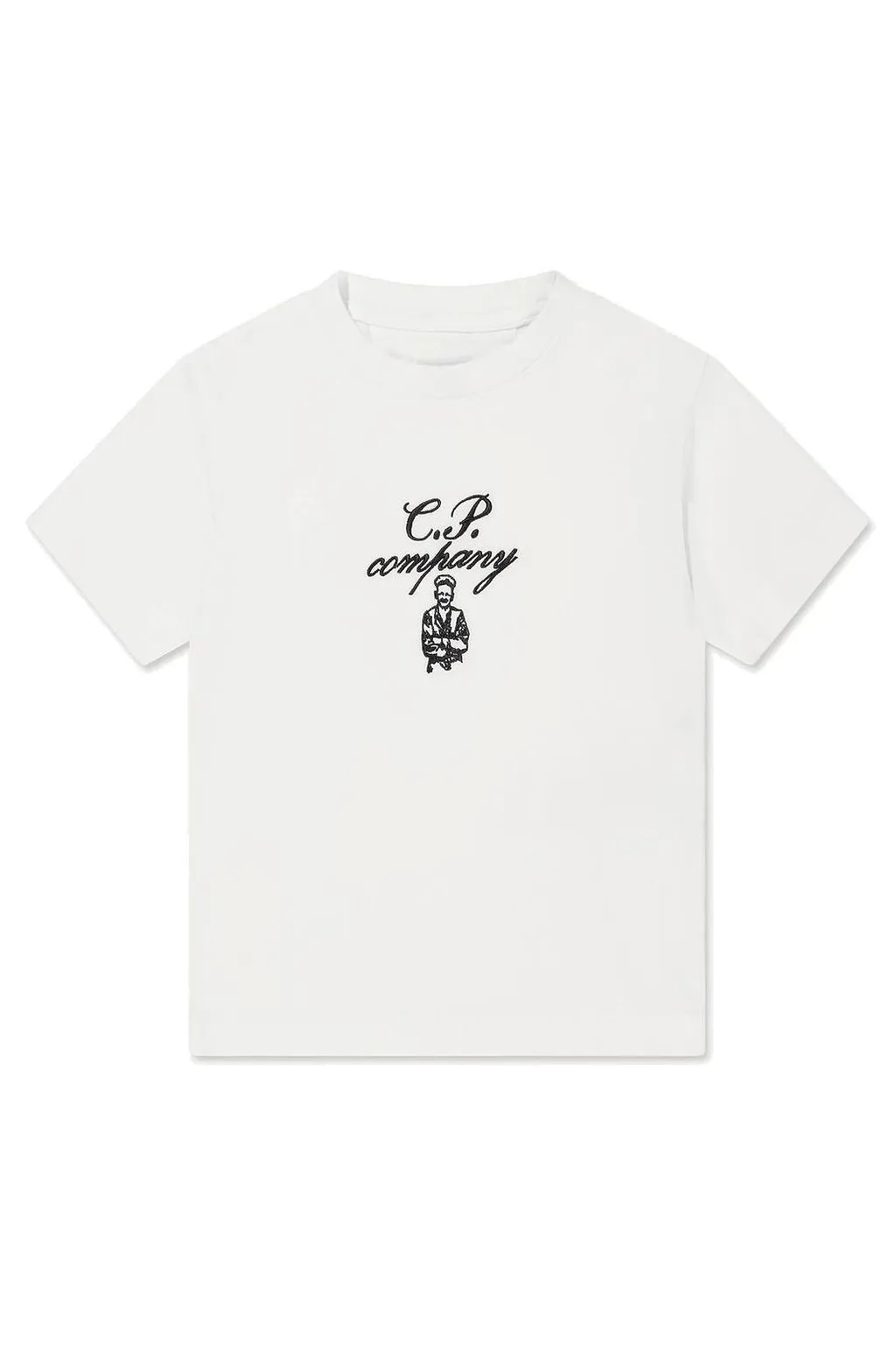 C.P. Company Kids Logo Printed Crewneck T-Shirt