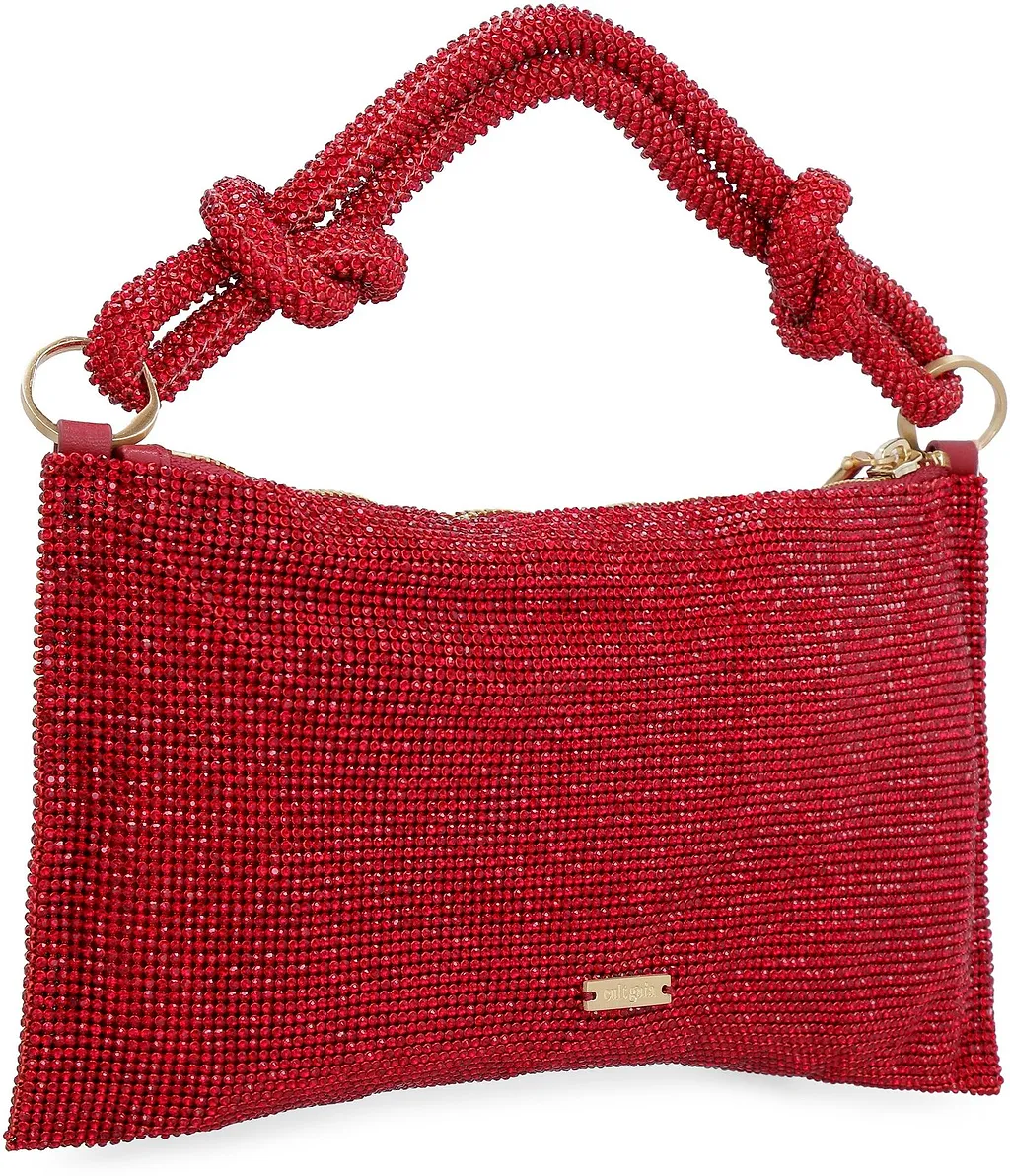 Cult Gaia Logo Plaque Clutch Bag