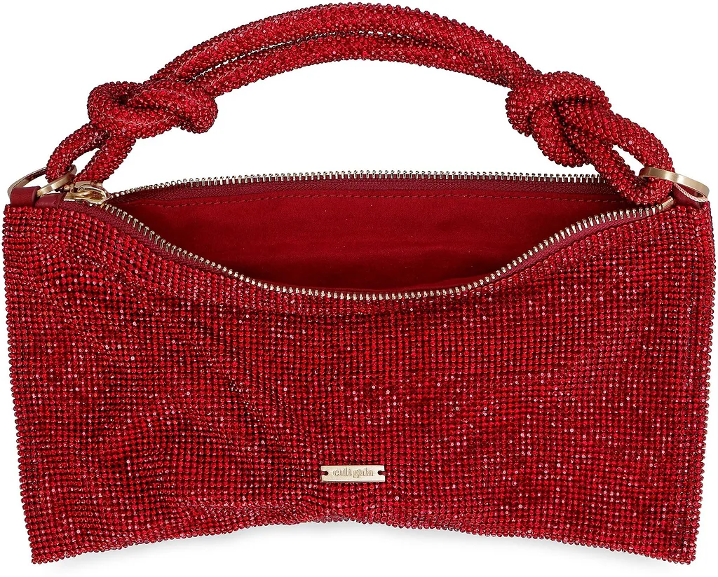 Cult Gaia Logo Plaque Clutch Bag