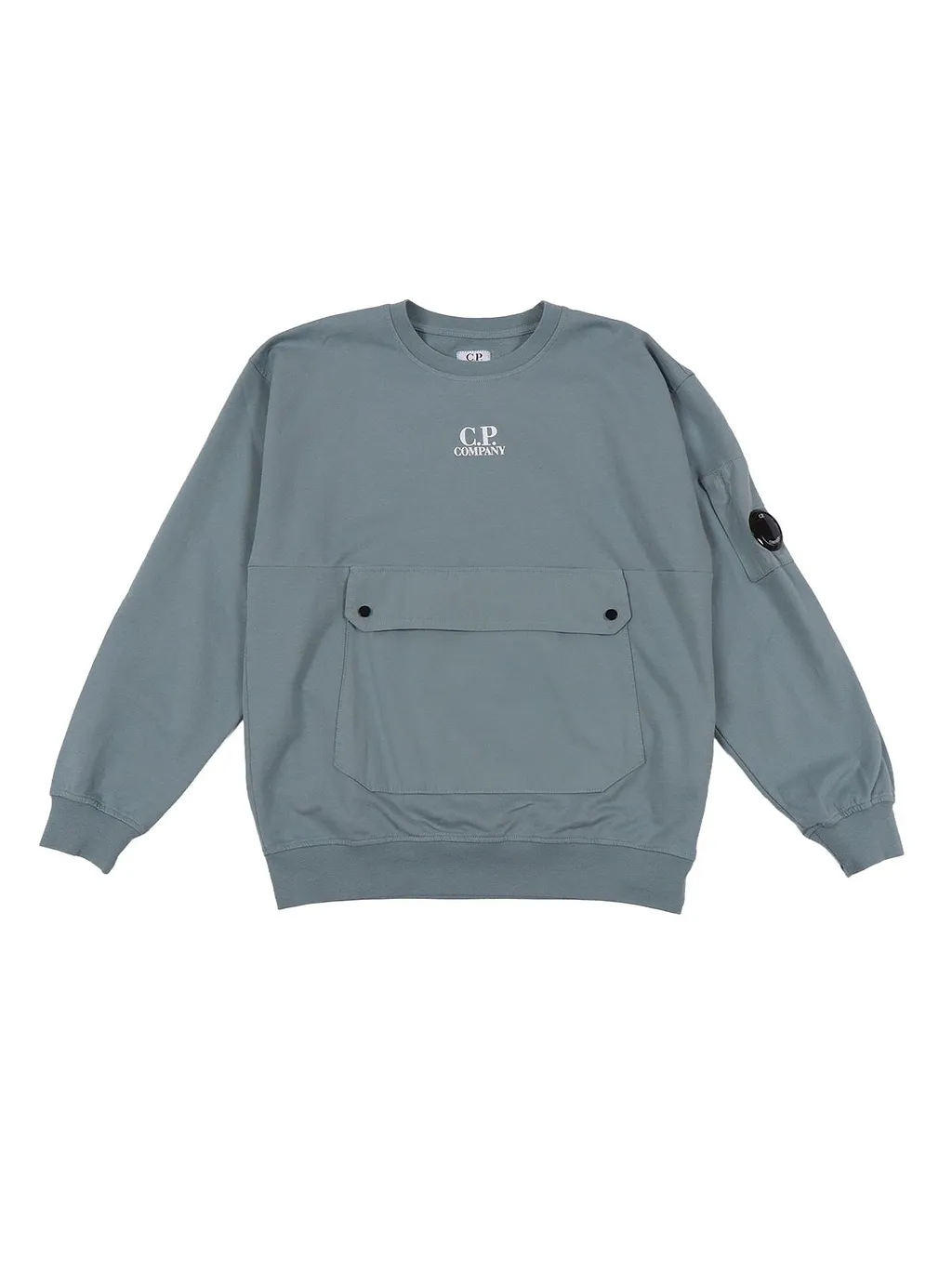 C.P. Company Kids Logo-Printed Long Sleeved Sweatshirt
