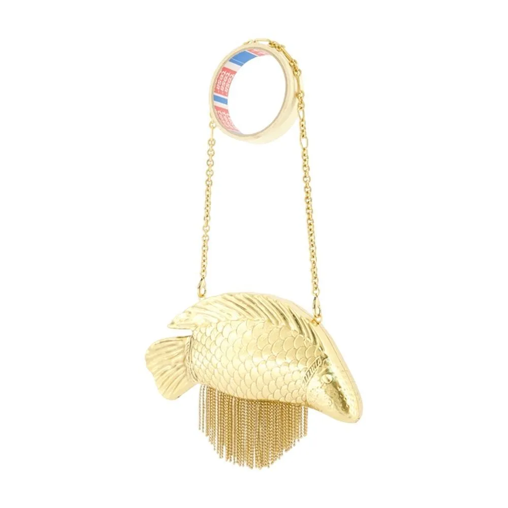 Cult Gaia Neemo Fish-Shaped Chained Clutch Bag