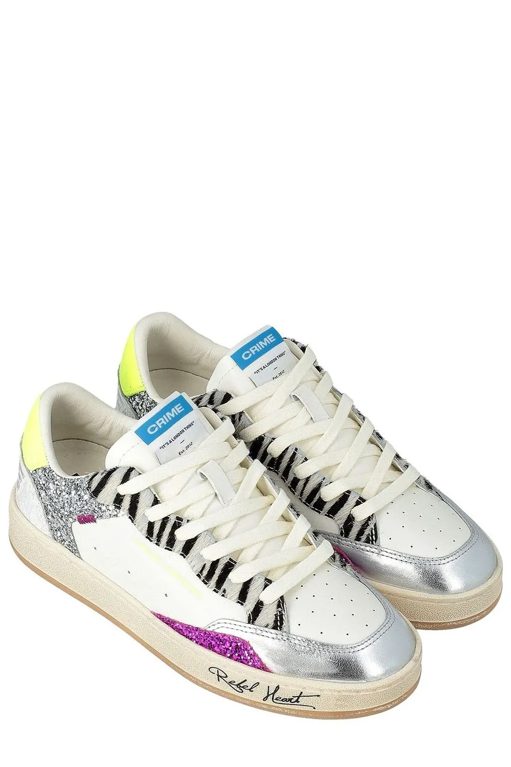 Crime London Chelsea Lace-Up Sneakers