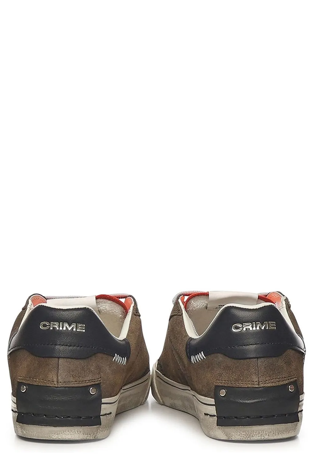 Crime London Distressed Low-Top Sneakers