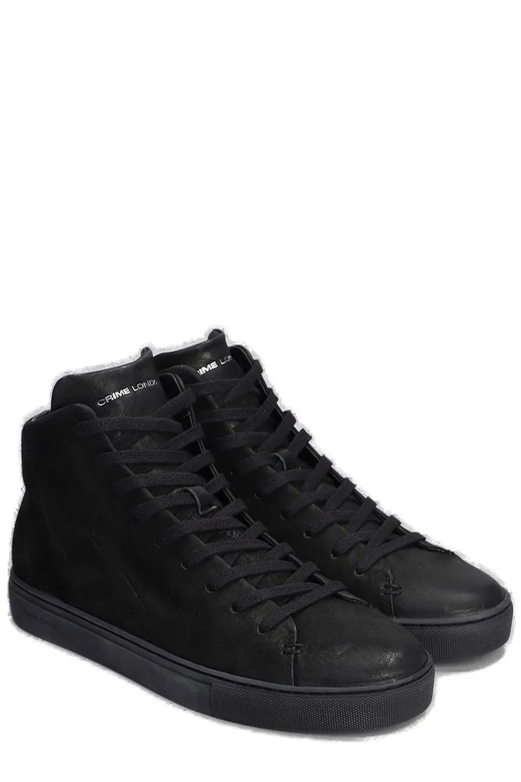 Crime London High Top Minimal Shadow Sneakers