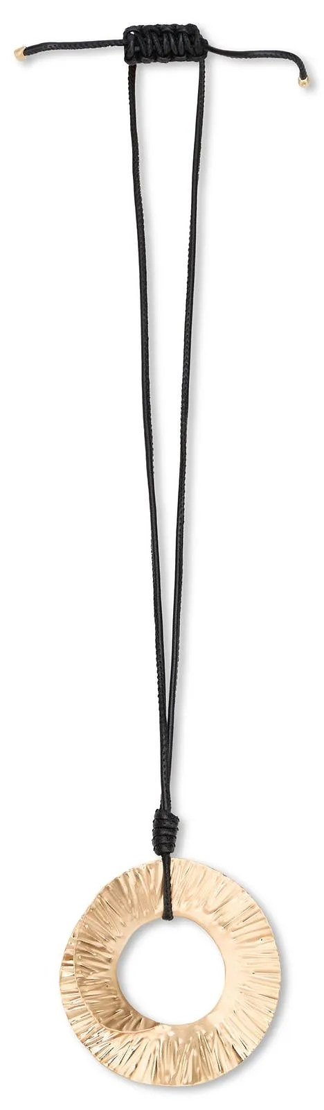 Cult Gaia Textured Ring Pendant Necklace