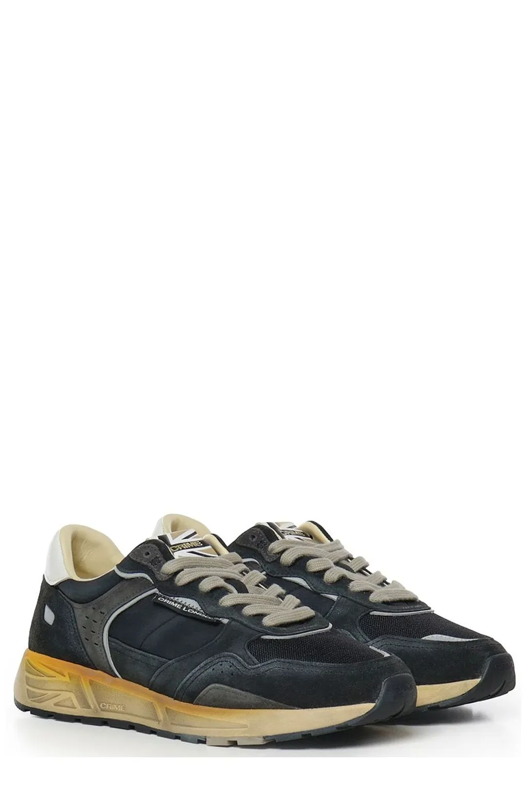 Crime London Panelled Low-Top Sneakers