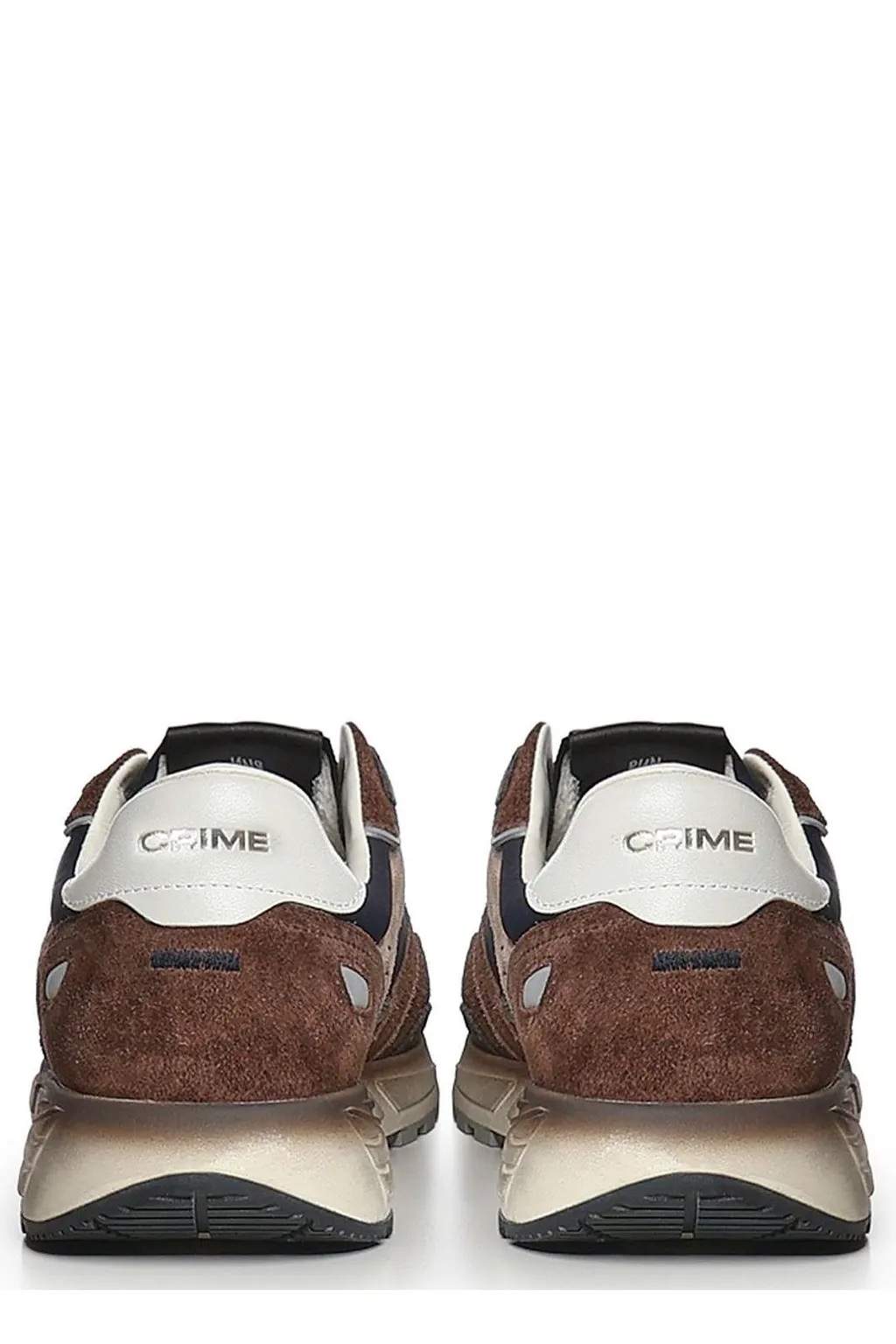 Crime London Panelled Lace-Up Sneakers