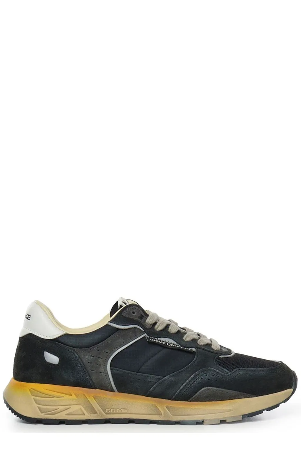 Crime London Panelled Low-Top Sneakers