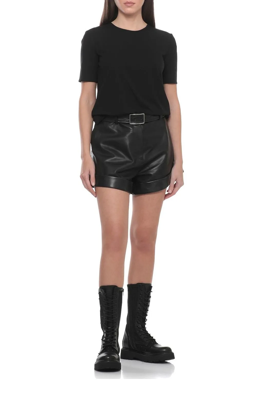 Cult Mesh Panel Lace-Up Boots