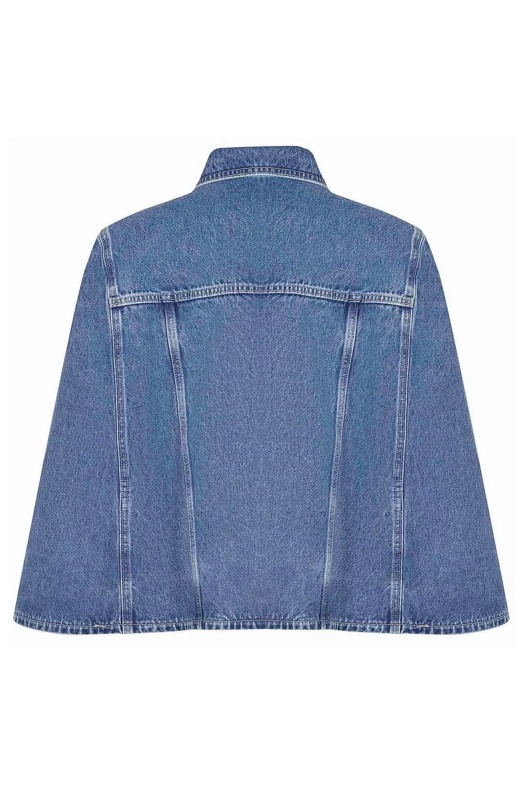 Candy Cape Sleeve Denim Jacket