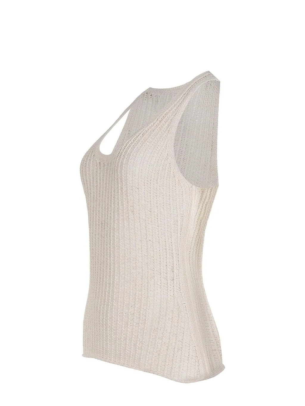 Cycle Perforated Tank Knitted Top