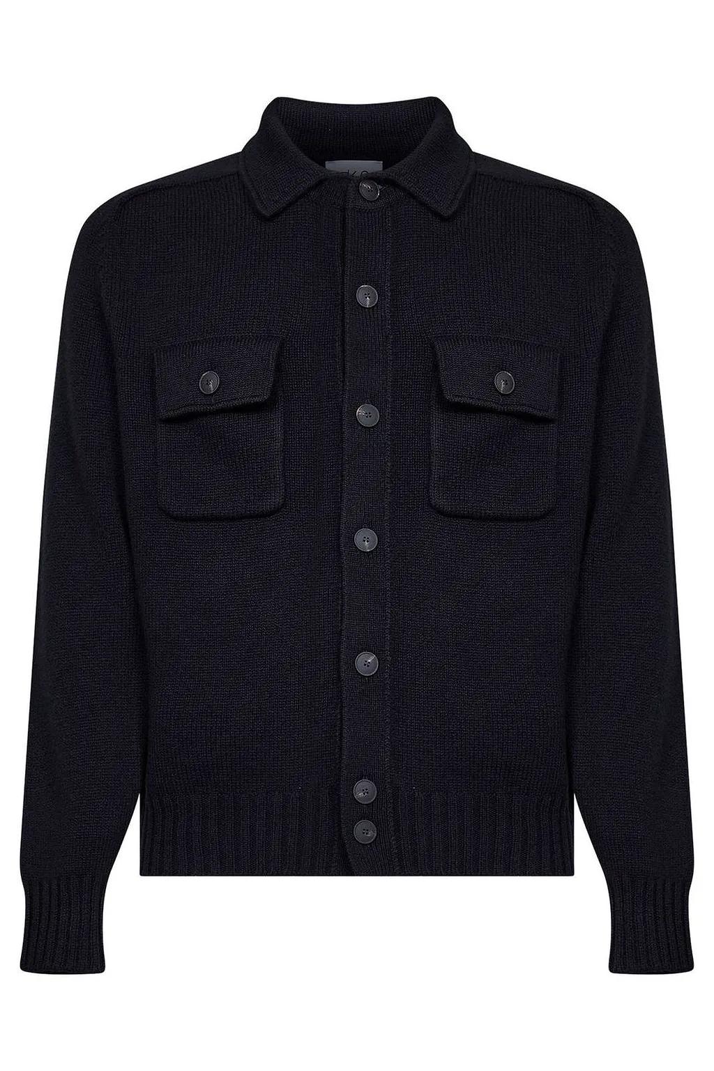 D4.0 Patch-Pocket Knitted Jacket