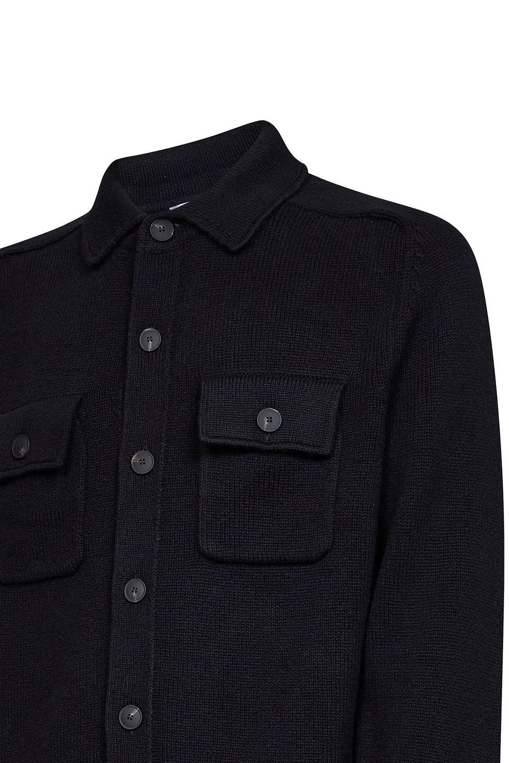D4.0 Patch-Pocket Knitted Jacket